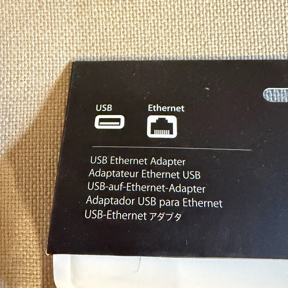 NWT Apple USB Ethernet Adapter in White